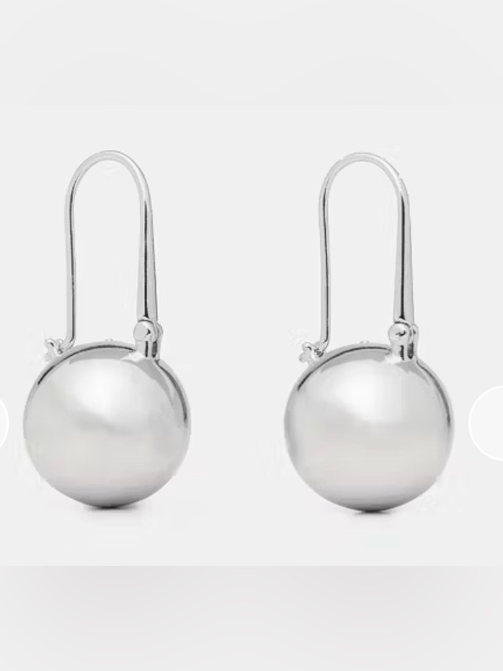 KATE SPADE Dot Drop Silver Earrings. NWT